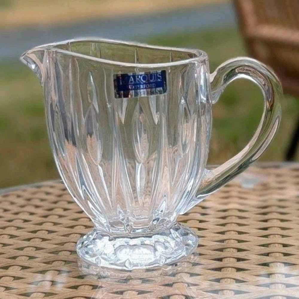 Waterford Marquis Crystal Vintage Ribbed Glass Creamer Made in Germany